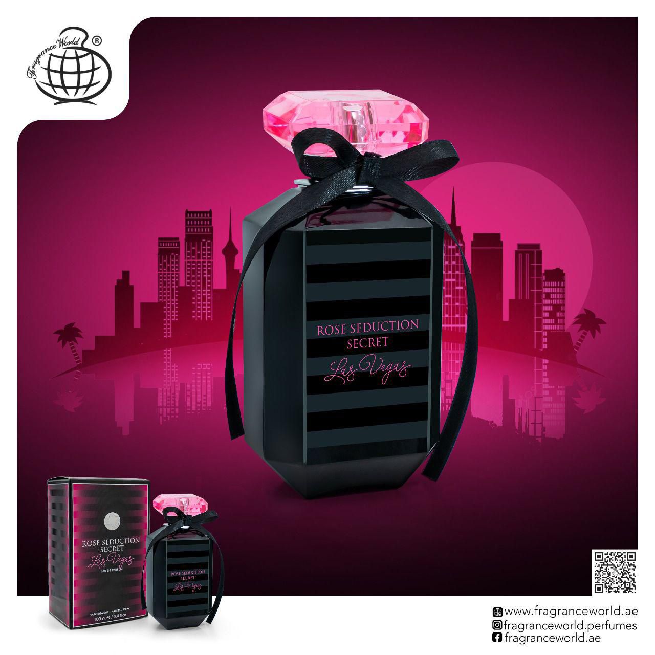 Fragrance World Acqua profumata per donna Rose Seduction Secret Las Vegas 100 ml